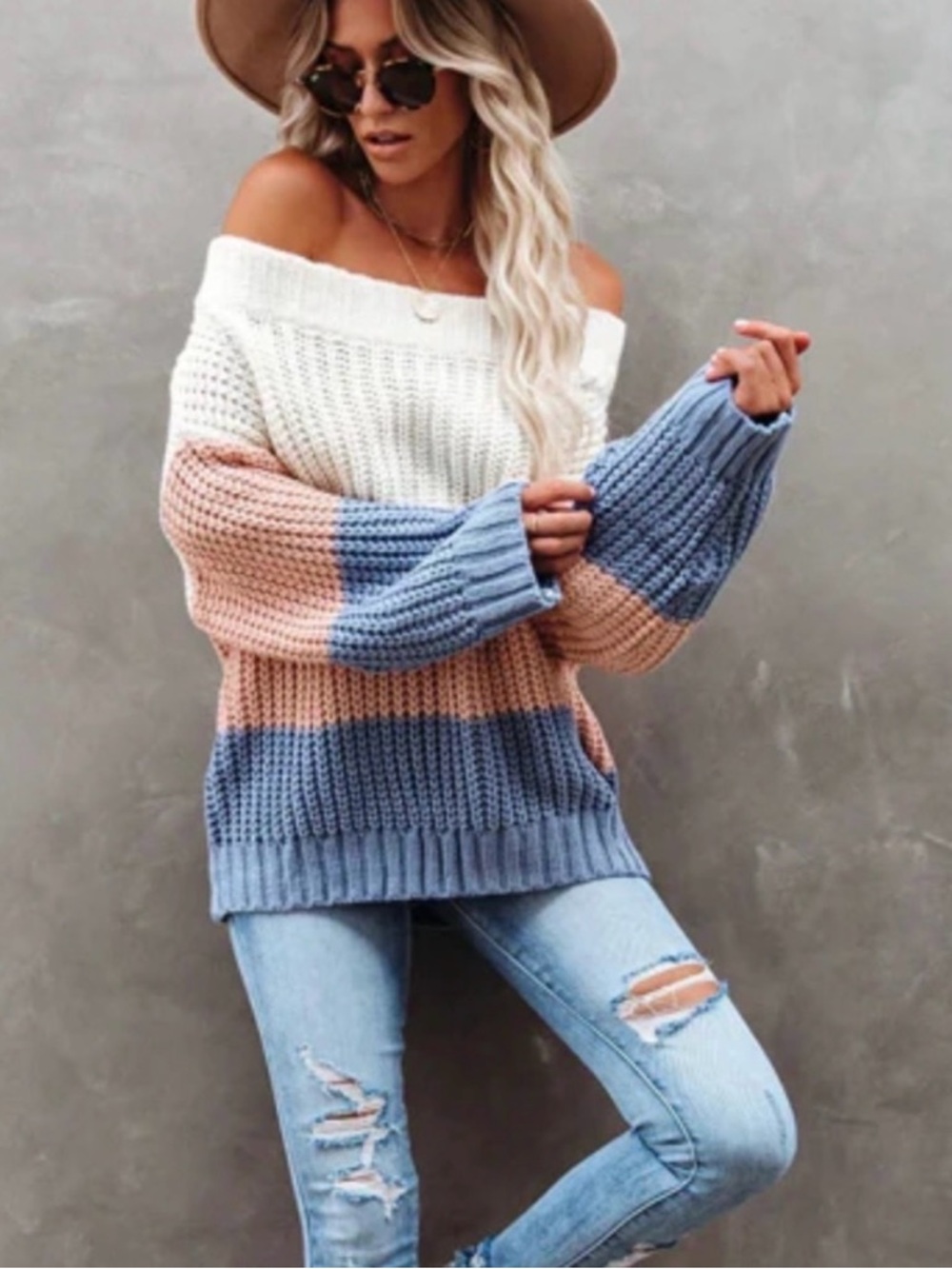 VICI Colorblock Knit Sweater